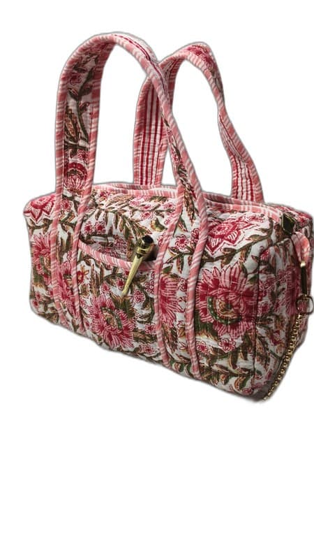 Handcrafted Quilted Bucket Handbag