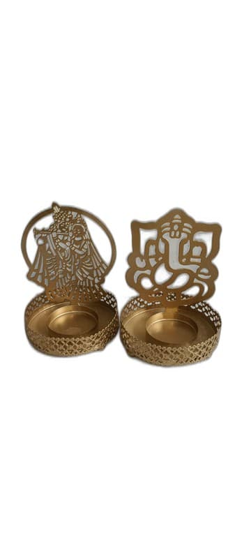 Traditional Brass Diya Holder / Candle Stand
