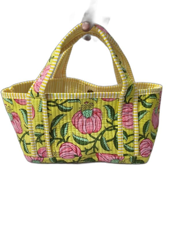 Handcrafted Quilted Bucket Handbag