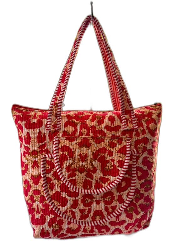 Quilted Cotton Shoulder Bag