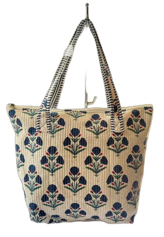 Quilted Cotton Shoulder Bag