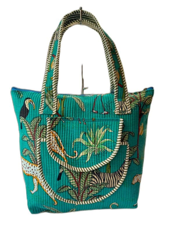 Quilted Cotton Shoulder Bag