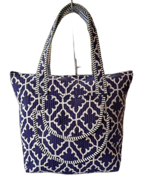 Quilted Cotton Shoulder Bag