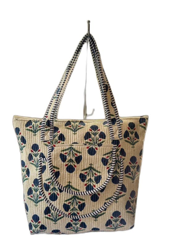 Quilted Cotton Shoulder Bag
