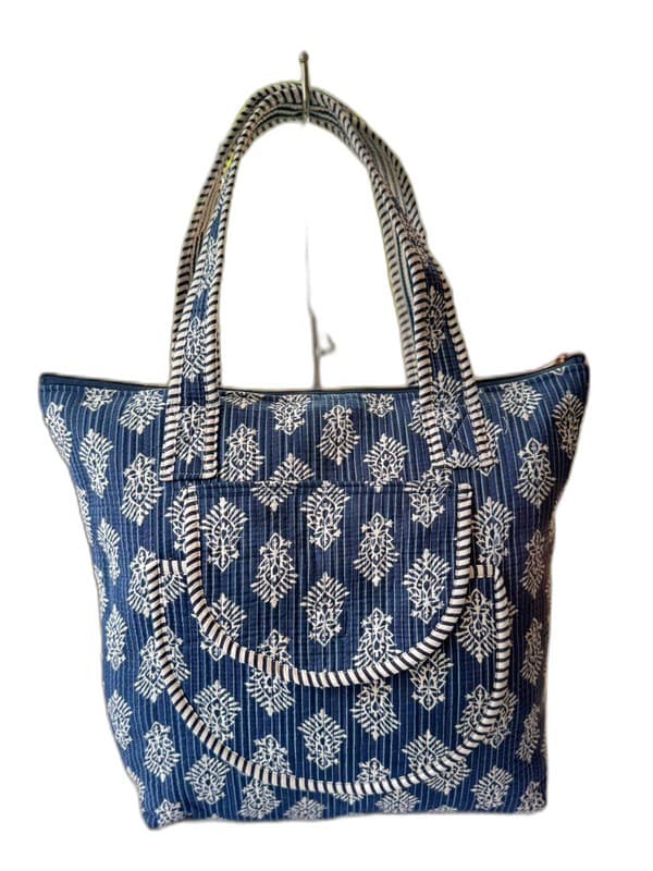 Quilted Cotton Shoulder Bag