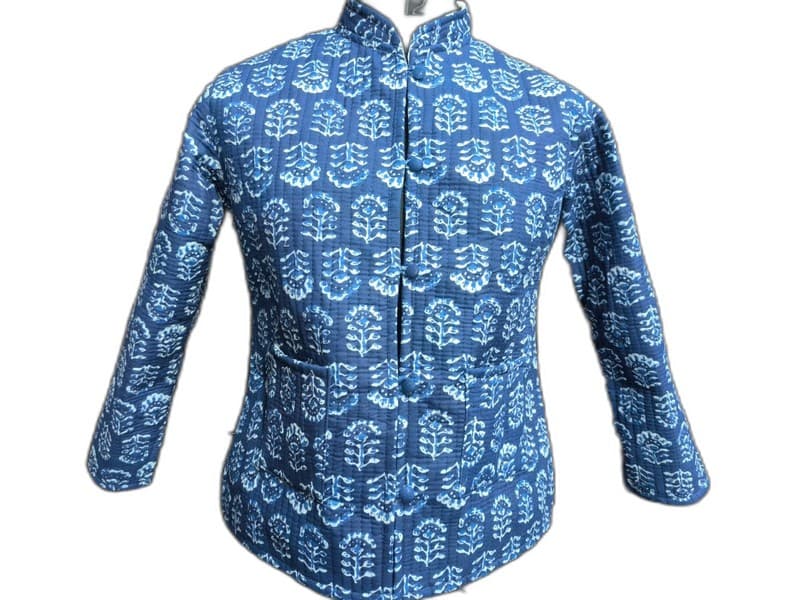 Floral Print Quilted Winter Jacket