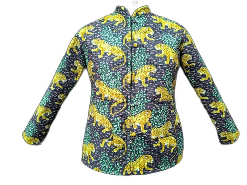 Floral Print Quilted Winter Jacket