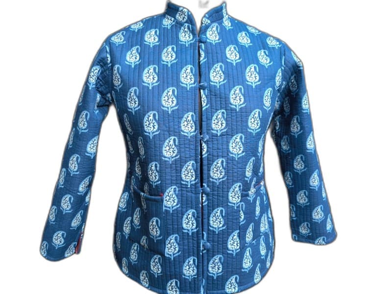 Floral Print Quilted Winter Jacket