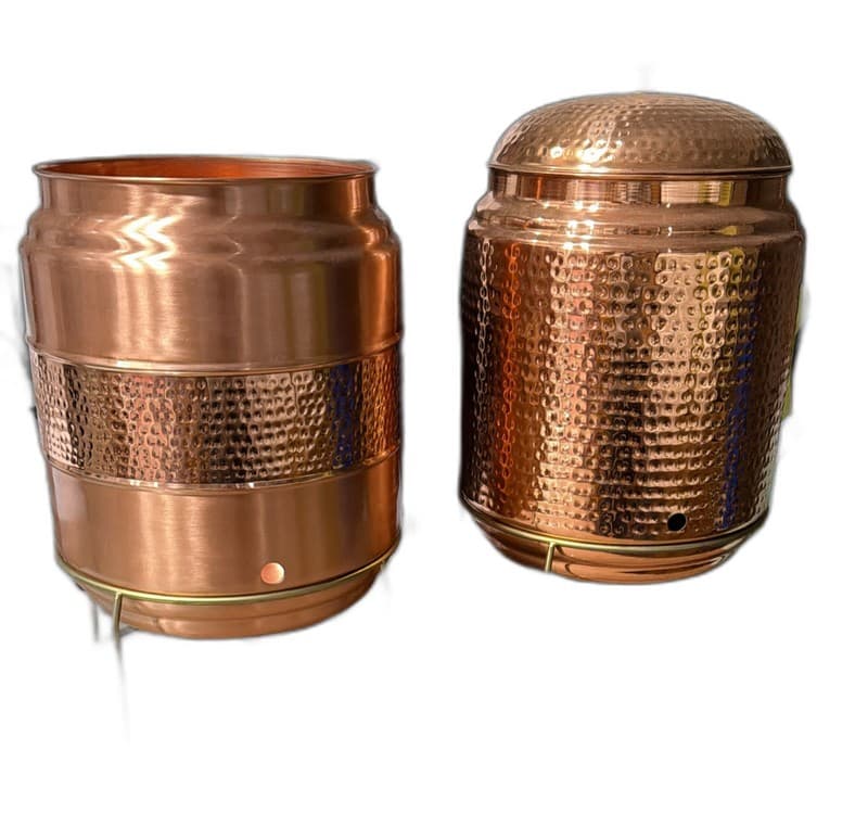 Handcrafted Hammered Copper Tumblers