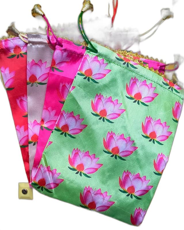 Premium Festive Drawstring Gift Bags & Potlis