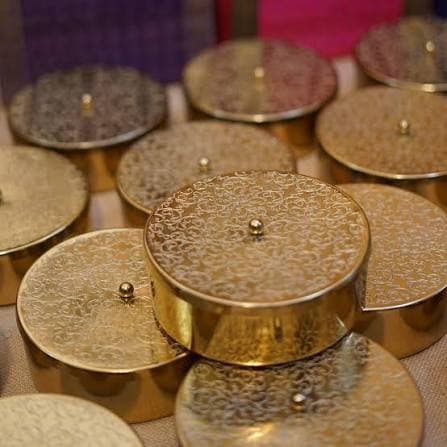 Brass 3 inch sweets/ladoo container