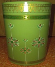 Green Printed Tin Container