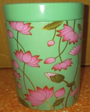 Lotus Printed Tin Box