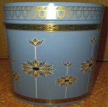 Blue Printed Tin Contain