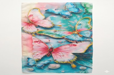 Silk painting Butterfly Saadi