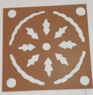 MDF Rangoli Stencil