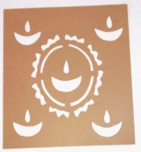 MDF Rangoli Stencil