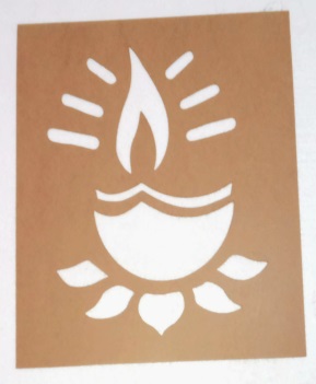 MDF Rangoli Stencil