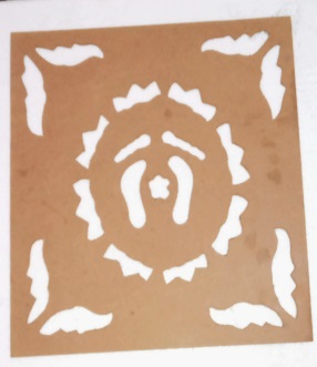 MDF Rangoli Stencil