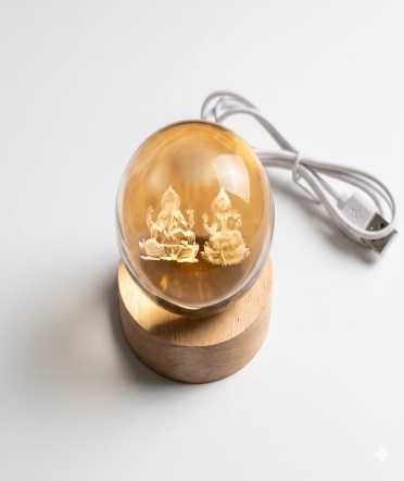 Laxmi and Ganesh Night Lamp