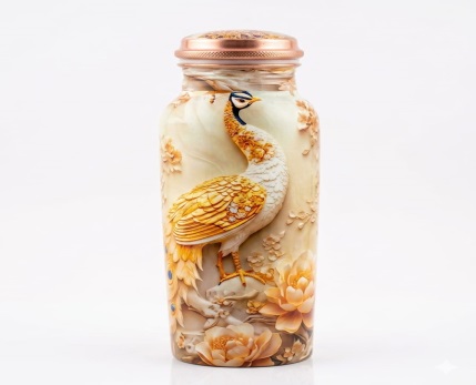 Peacock Printed Copper Water