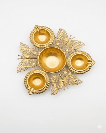Butterfly Diya Urli