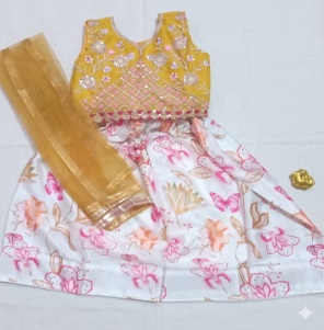 Zari Weave Kids Lehenga Choli