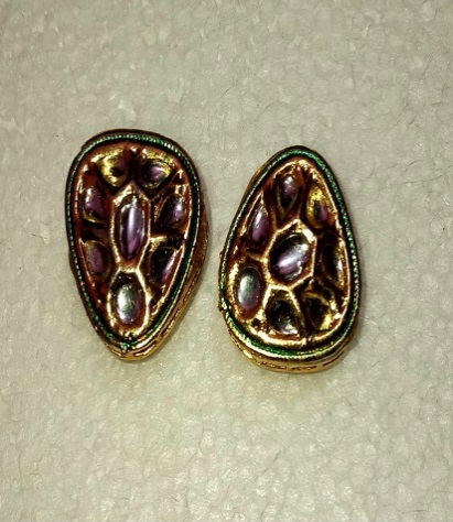 Meenakari Kundan