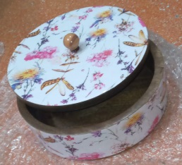 wooden Roti Box With White Box