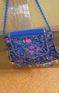 Velvet sling Bag