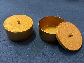 METAL DABBA CARVING ON TOP