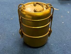 METAL LIGHT WEIGHT GOLD 3 TIER TIFFIN M/D