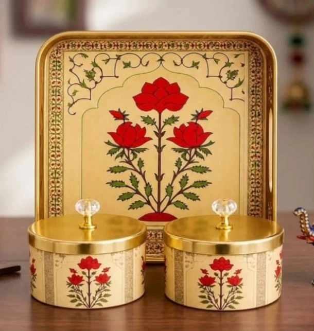 Royal Bloom Floral Jar Set